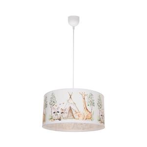 Lustră pentru copii KIDS ROOM, 1x E27/60W/230V, Ø 40 cm, cu animăluțe imagine