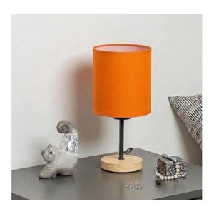 Brilagi - Lampă de masă NUBILA WOOD 1xE27/25W/230V stejar/negru/portocaliu imagine