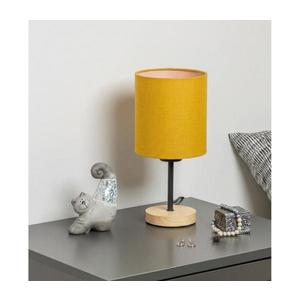 Brilagi - Lampă de masă NUBILA WOOD 1xE27/25W/230V stejar/negru/galben imagine
