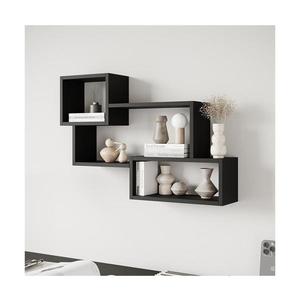 Raft de perete TRIO 54x87 cm negru grafit imagine