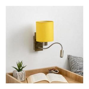 Brilagi-LED Lampă de perete flexibilă NUBILA 1xE27/25W/230V + LED/3W, alamă/galbenă imagine