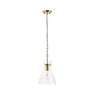 Endon 112859 - Candelabru pe lanț HARLOW 1xE27/10W/230V alamă imagine