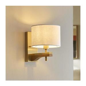 Endon 116995 - Lampă de perete HEATHCLIFF, 1x E14/7W/230V, alamă/frasin imagine