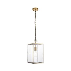 Endon 119141 - Lustru suspendat cu lanț HAMMOND 1xE27/10W/230V 21, 5x21, 5 cm alamă imagine