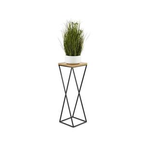 Suport pentru flori LOFT 70x24 cm negru/maro imagine