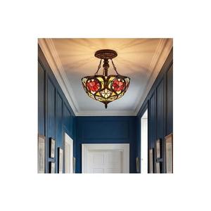 Quoizel QZ-LARISSA-SF - Lustră aplicată Tiffany LARISSA 2xE27/60W/230V imagine
