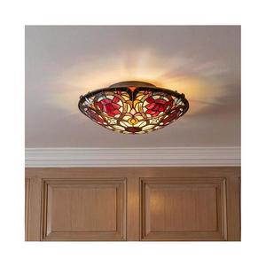 Plafonieră Tiffany Quoizel LARISSA (QZ-LARISSA-F) - 2 x E27, 40W, 230V imagine