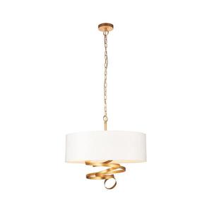 Endon 95268 - Lustră cu lanț, 3x soclu E14, 6W, 230V, Ø 60 cm, alb/alamă imagine