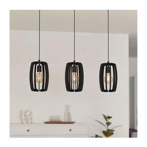 Lustră pe cablu BAJAZZARA 3xE27/40W/230V neagră Eglo 900505 imagine