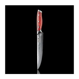 Gudaro - Cuțit de feliat KENSHO 8", oțel Damasc, 67 de straturi, lungime 20 cm imagine