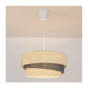 Brilagi - Lustra suspendată pe cablu TRIO, 1xE27/60W/230V, Ø 40 cm, crem/gri imagine