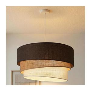 Brilagi - Lustră suspendată pe cablu TRIO, 3x E27/60W/230V, diametru 60 cm, maro/bej/alb imagine
