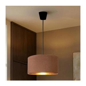 Brilagi - Pendul VELVET pe cablu, 1xE27/60W/230V, Ø 40 cm, bej/auriu imagine
