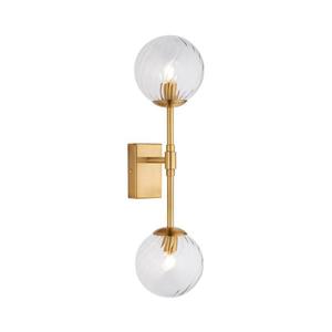 Endon 114042 - Aplică de perete 2xG9/3, 2W/230V, cu finisaj auriu imagine