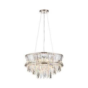 Endon 104530 - Lustră suspendată cu lanț 9xE14/6W/230V crom lucios imagine