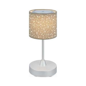 Lampă LED reîncărcabilă dimabilă de masă Brilo LOLE LED/3W/5V IP44 argintiu imagine