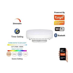 NEO 07816L - Bec LED RGB+CCT dimabil GX53/14W/230V Wi-Fi Tuya imagine