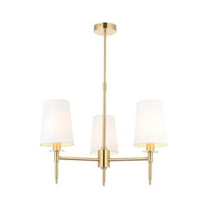 Endon 99456 - Lustră cu tijă 3xE14/6W/230V auriu/alb imagine