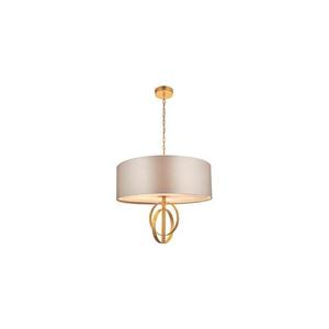 Endon 95211 - Lustru suspendat pe lanț 5xE27/10W/230V Ø 70 cm gri/alamă imagine