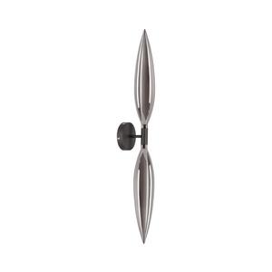 Aplica de perete NORDIC 2xG9/5W/230V negru/gri fumuriu imagine