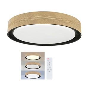 Brilagi - Plafonieră LED dimabilă COCI LED/48W/230V, Ø 39 cm, lemn/negru + telecomandă imagine