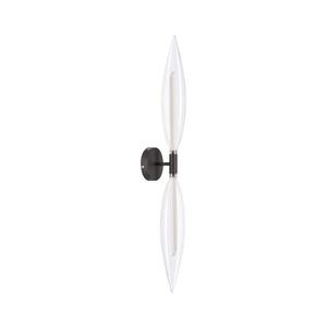 Aplica de perete NORDIC 2xG9/5W/230V negru/transparent imagine