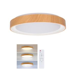 Brilagi - Plafonieră LED dimerizabilă FLOCO LED/48W/230V Ø 40 cm lemn/alb + telecomandă imagine