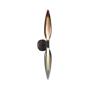 Aplica de perete NORDIC 2xG9/5W/230V, crom negru/cupru imagine