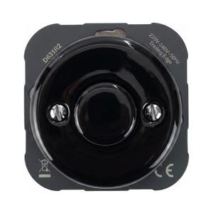 Bohemia-Design - Variator retro din porțelan fără ramă 250V/10A negru imagine