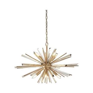 Endon 81935 - Candelabru cu lanț 8xE14/40W/230V, auriu imagine