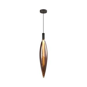 Pendul pe cablu NORDIC 1xG9/5W/230V negru/cupru imagine