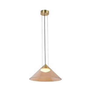 Lustră suspendată pe cablu PRESTO 1xGX53/10W/230V Ø 42 cm auriu/bej fumuriu imagine