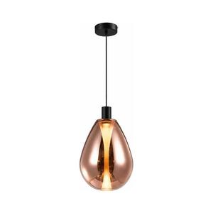 Lustră pe cablu DENSO 1xGU10/10W/230V Ø 30 cm cupru/negru imagine