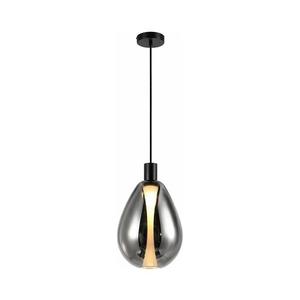 Pendul pe cablu DENSO 1x G9/5W/230V Ø 20 cm, crom negru imagine
