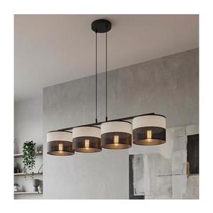 Lustră suspendată pe cablu KARBON 4xE27/15W/230V neagră/gri imagine