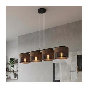 Candelabru pe cablu KARBON 4xE27/15W/230V negru/maro imagine
