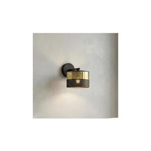 Lampă de perete LUX 1xE27/15W/230V, negru/auriu imagine