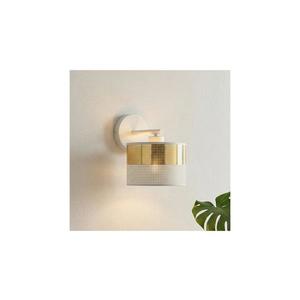 Aplica de perete LUX 1xE27/15W/230V alb/auriu imagine