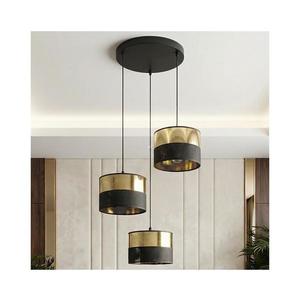 Lustră pe cablu LUX 3xE27/15W/230V negru/auriu imagine