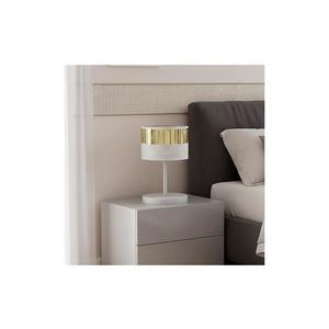 Lampă de masă LUX 1xE27/15W/230V alb/auriu imagine