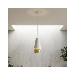 Lustră suspendată pe cablu MODA 1xE27/15W/230V alb/auriu imagine
