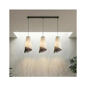 Lustră MODA pe cablu, 3xE27/15W/230V, gri/negru imagine