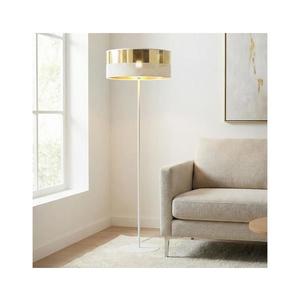 Lampadar LUX 1xE27/15W/230V alb/auriu imagine