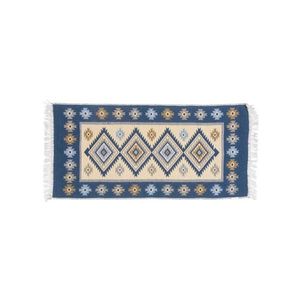 Covor oriental reversibil KILIM 80x150 cm albastru/bej imagine