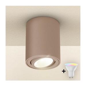 Brilagi - Spot LED RGBW MIA, reglabil, 1xGU10/4, 8W/230V, 100x80 mm, bej imagine