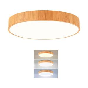 Brilagi - Plafonieră POOL LED/48W/230V 3000/4000/6000K Ø 40 cm, decor lemn imagine