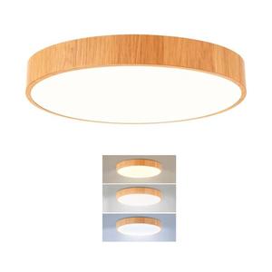 Brilagi Plafonieră LED POOL, 36 W, 230 V, 3000/4000/6000 K, diam. 30 cm, decor lemn imagine