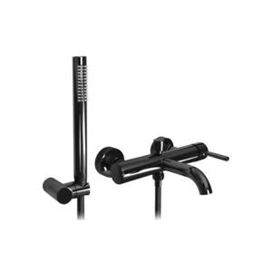 REA-B4422 - Set pentru cadă LUNGO, negru lucios imagine