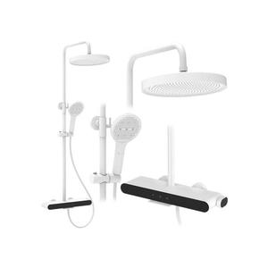 REA-P0353 - Set de duș FAREL cu baterie, alb mat imagine