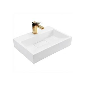 REA-U8900 - Lavoar GOYA 37x50 cm pentru blat, din compozit, alb mat imagine